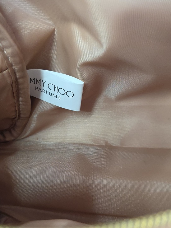 Jimmy Choo Blush Pink and Gold Cosmetic Bag - Picture 5 of 5